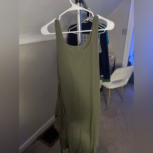 SHEIN Olive Green Maxi Dress